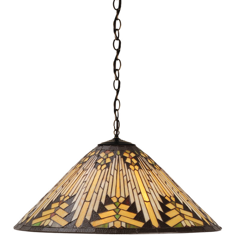 Luminaire suspendu conique unique à 1 lumière Moxie, 3