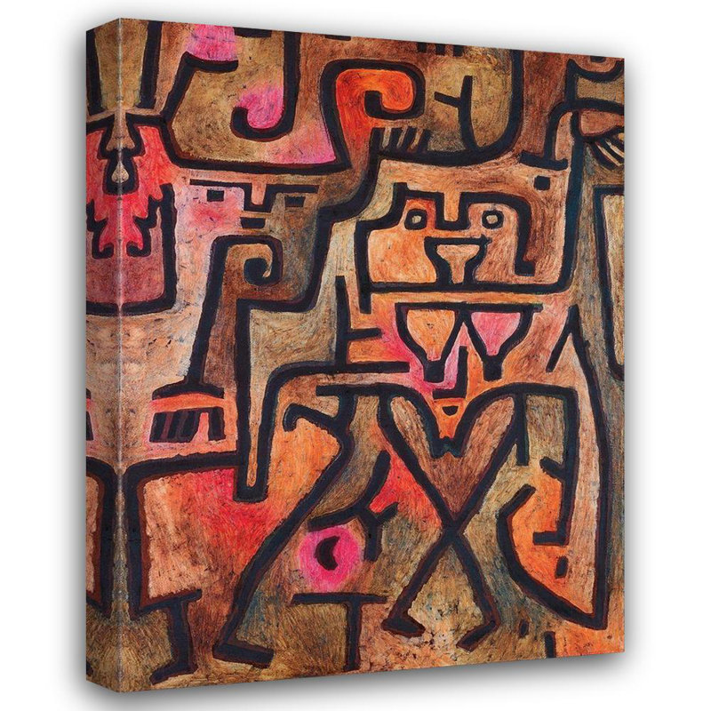 Art sur toile, art par Paul Klee, "Forest Witches", 1938, H 18 po x l 14 po