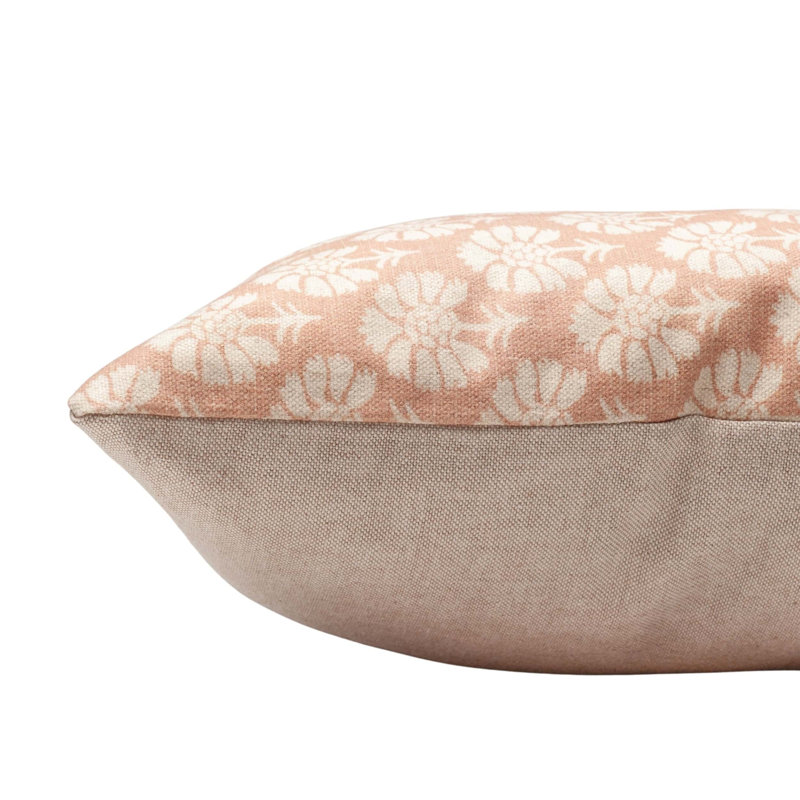 Wildflower Cushion in Soft Pink, 43x43cm, Synthetic filled