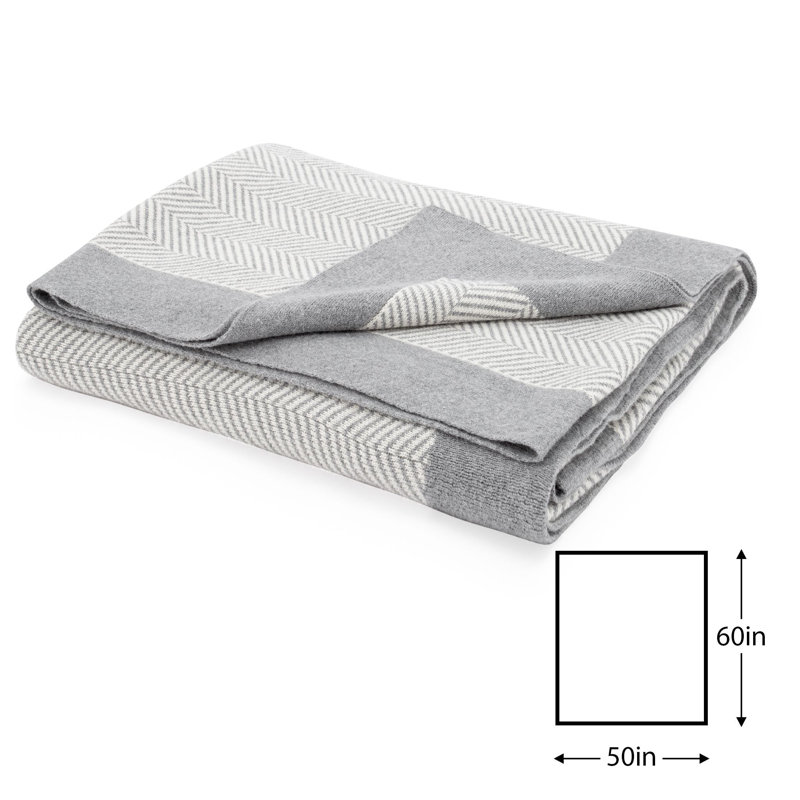 Jeté en jacquard