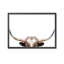 Nature Inspired Peeking Longhorn Cow by  - Picture Frame Photograph on Paper-81388112