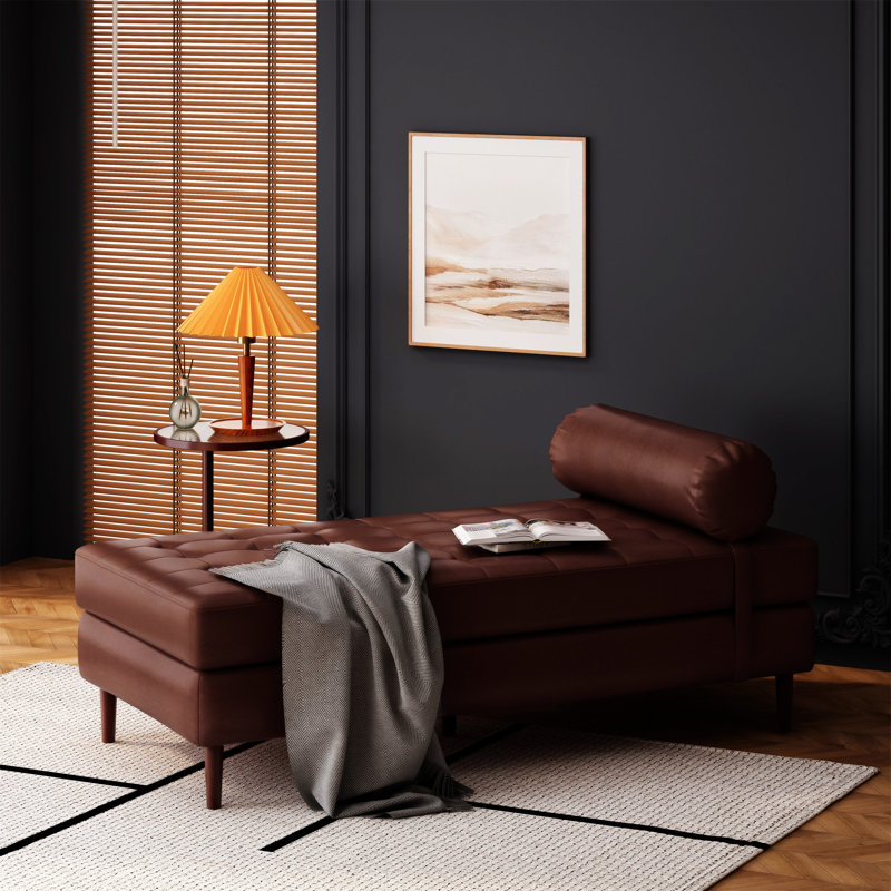 CHAISE LUNGE, Brun foncé