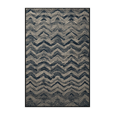 Machine Washable Art Deco Gray Area Rug