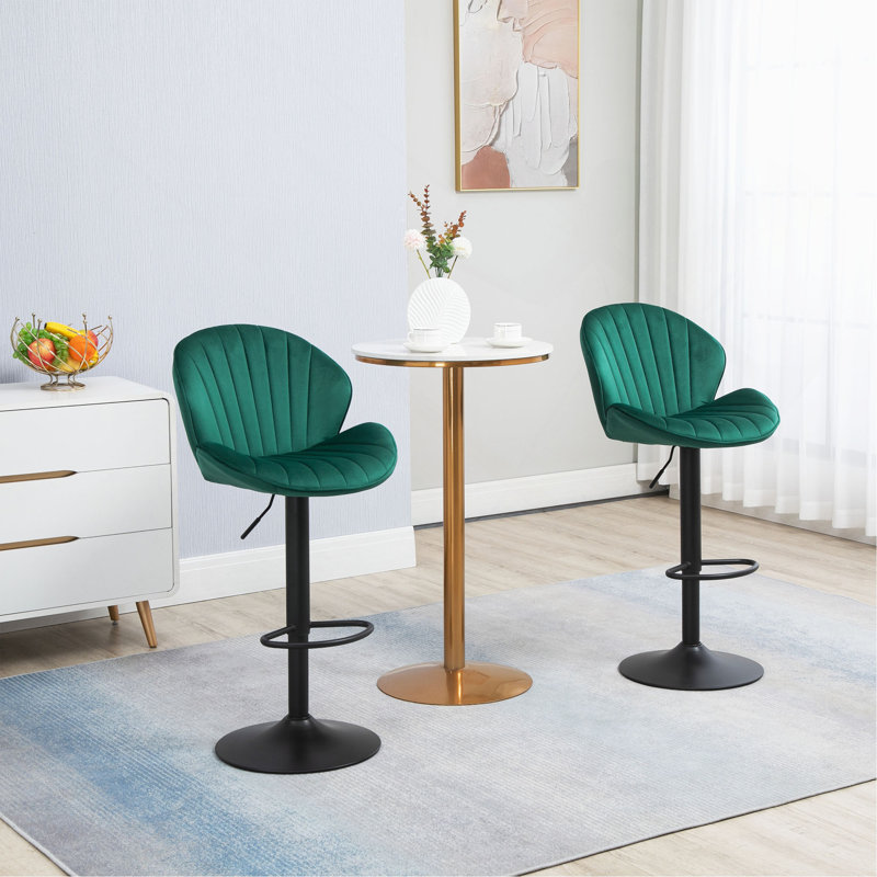 Tabourets de bar - tabourets de bar réglables avec dossier et repose-pieds, chaises de bar à hauteur de comptoir pour cuisine, pub