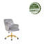 Chaise de bureau en velours Samatha-1448605072