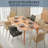 Nordic Style Rectangular Kitchen Table,Wood Dining Table With Large Tabletop