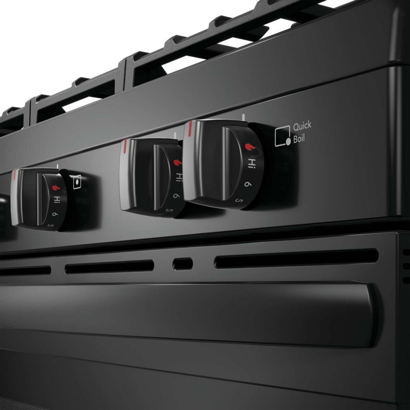 Cuisinière à gaz 30 po avec ébullition rapide Frigidaire, Noir, noir, noir, noir