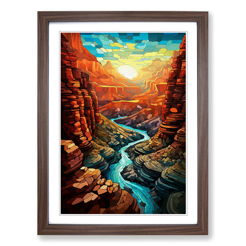 Grand Canyon Futurism - Framed Print