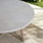 Patio 31.5"L Round Aluminum Coffee Table With Concrete Tabletop