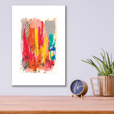 «Fire I» par Courtney Prahl, art mural en verre acrylique