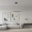 Stockham 1-Light Unique Geometric LED Pendant Circle Ring Chandelier Remote Dimmable-626403762-626403761