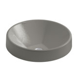 Inscribe Wading Pool Metal Circular Vessel Bathroom Sink