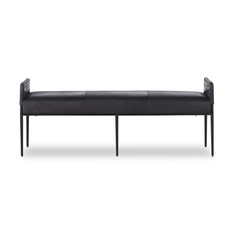 Brickel Leather Storage Bench