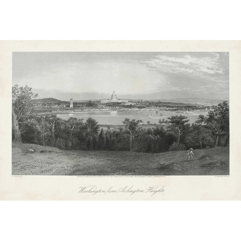 Washington depuis Arlington Heights, H 20 po x l 30 po