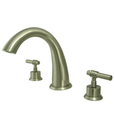 Double Handle Deck Mounted Roman Tub Faucet