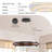 Dimmable 2 Ring LED Chandelier with Remote Control, Industrial Rustic Wood Led Pendant Light for Living Room 