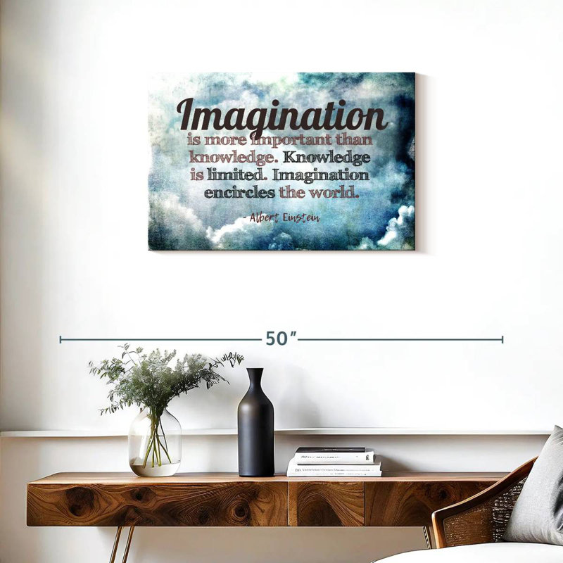 Citation de Tergel Albert Einstein, H 20 po x l 30 po