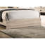 Lit pour grand lit de style classique, crème, tête de lit grise, structure en bois de couleur crème transitionnelle, bois d'hévéa-1991810025