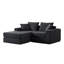 Causeuse modulaire modulaire, canapé avec base antidérapante pour espaces de vie-689415028