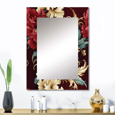 Victorian Renaissance Revival Victorian Pattern - Miroir mural décoratif floral