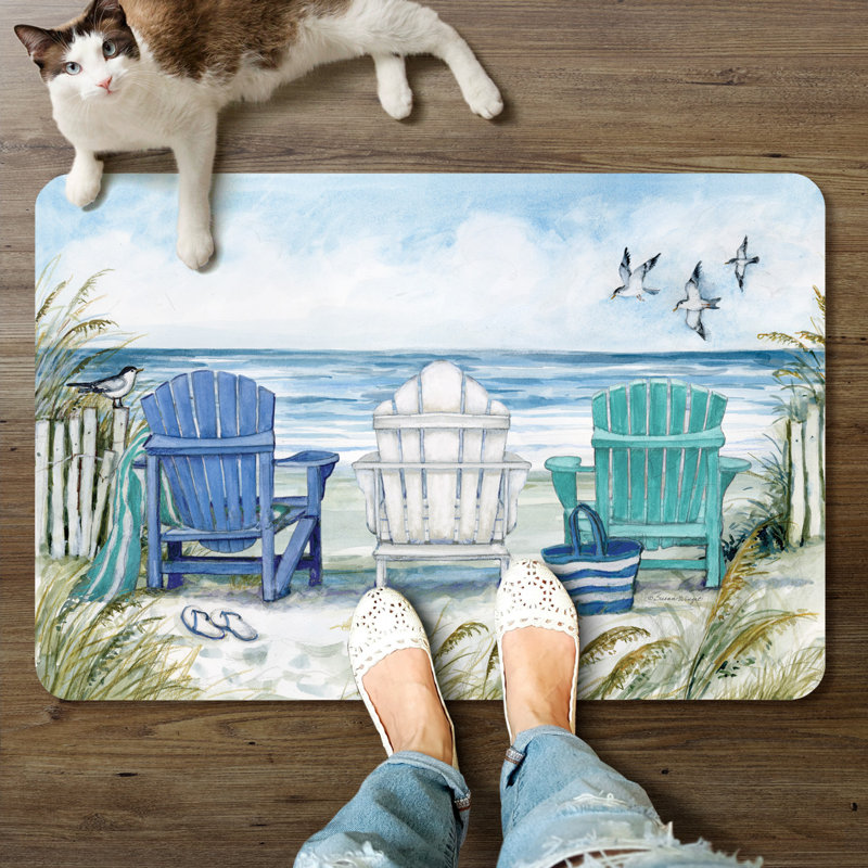 Milbrandt Adirondack Beach Chairs Comfort Kitchen Floor Mat