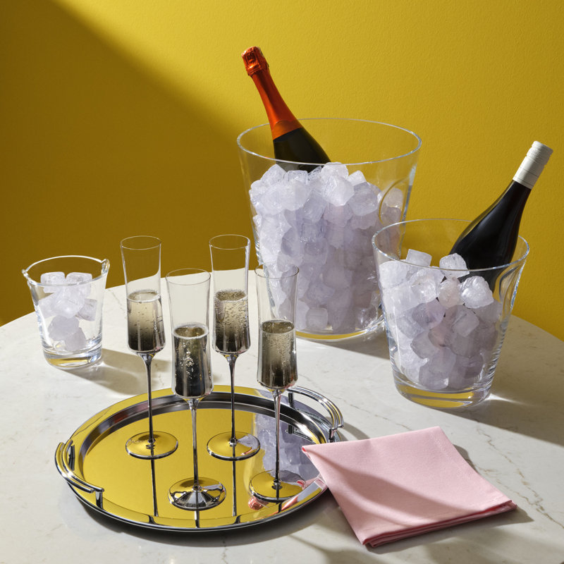 Glacier Lead Free Crystal Ice Bucket