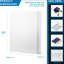 Coffre-fort mural biométrique blanc avec résistance - Reconnaissance des empreintes digitales 120 po, 2 pênes dormants, module de protection supplémentaire en acier massif
