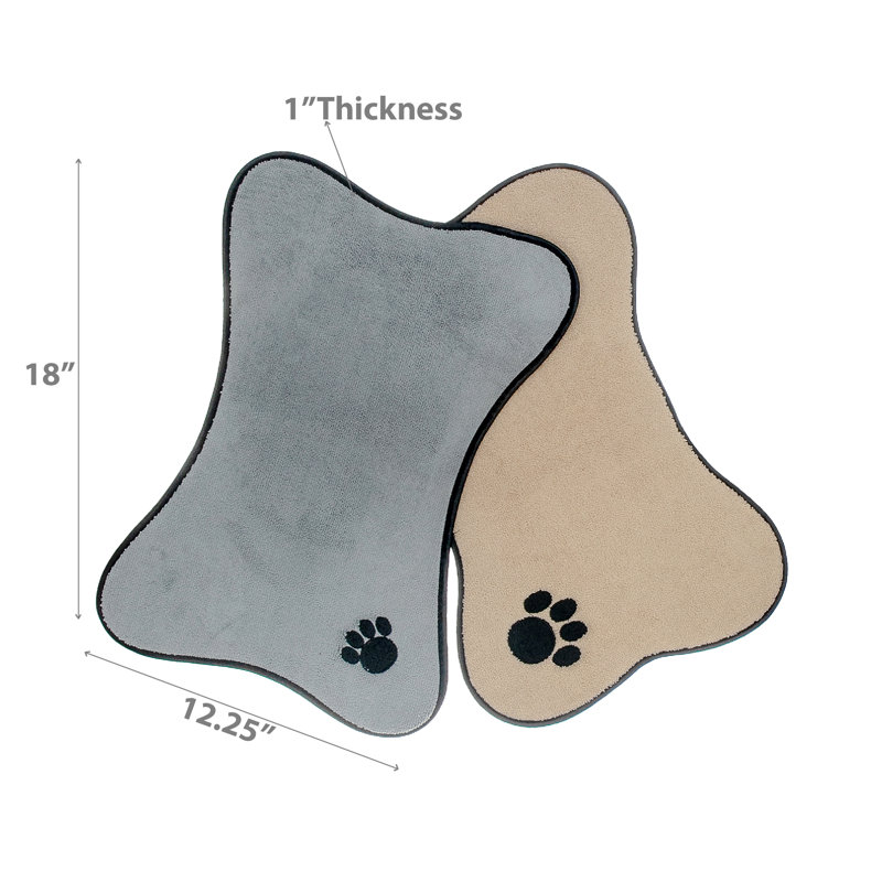 Tapis os brodé Paw