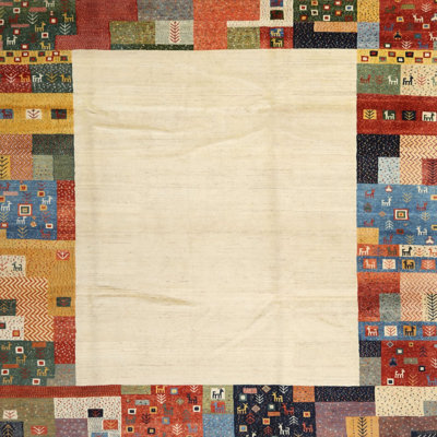 Tapis beige / jaune / orange