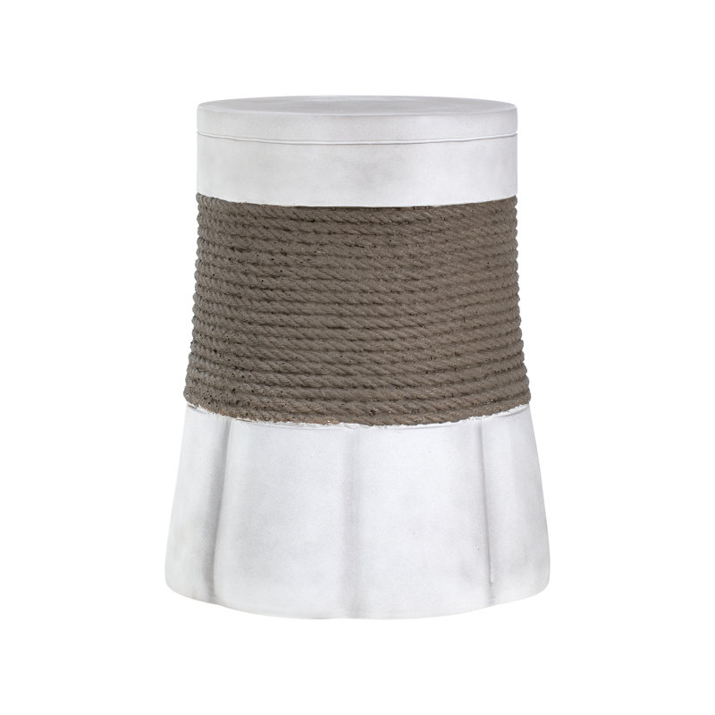 Griffin Outdoor Retro Woven Rope Fan-Base MGO Side Table
