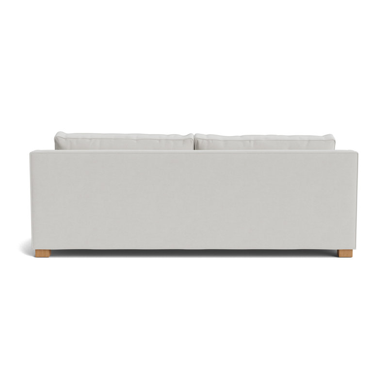 Keaton Slope No Nail 84 Sofa, Performance Velvet - Silver, Natural