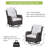 Patio Swivel Wicker Outdoor Rocking Chairs with Side Table-1206251499