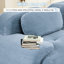 Velours côtelé bleu en forme de L 3, conception ergonomique, multi-angle, sans assemblage, base antidérapante incurvée,