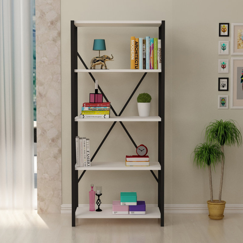 Étagère à livres H 59,06 "x l 25,28" Zenaida, Blanc