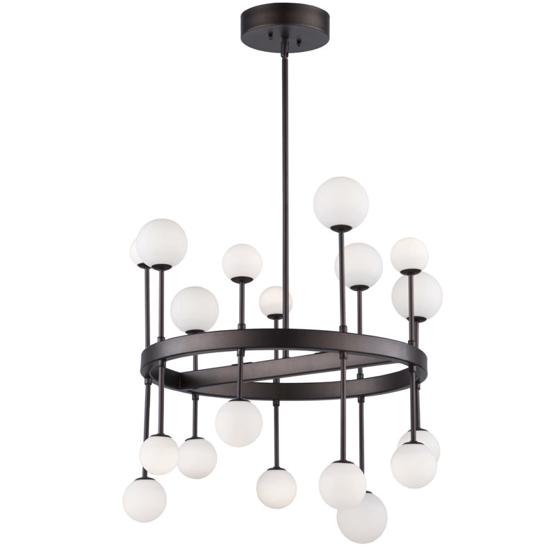Lustre de roue de wagon 18 lumières Borkowski