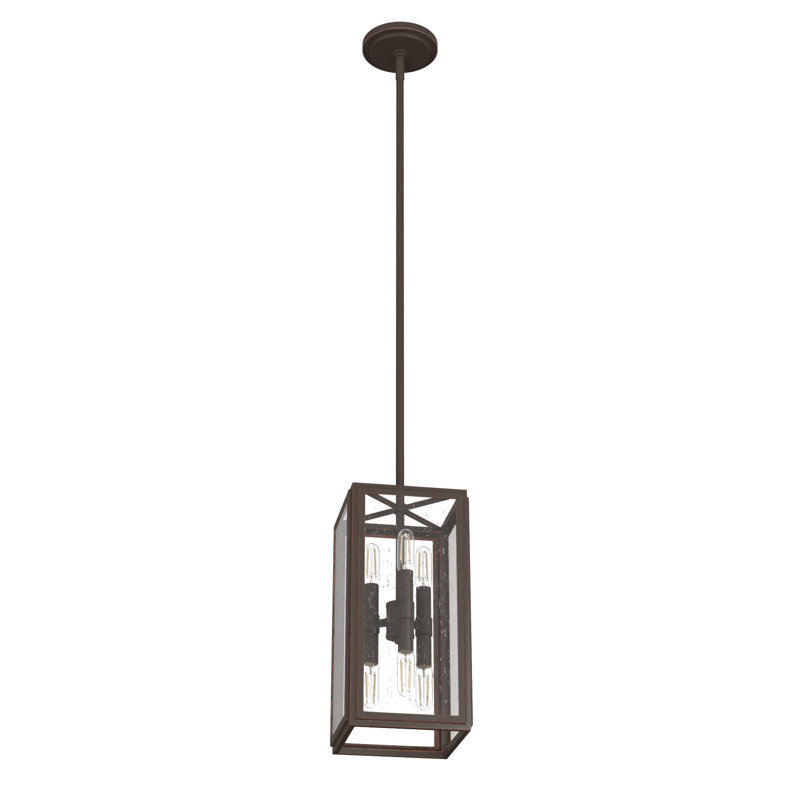 Felippe 6 - Light Rectangle Pendant, Onyx Bengal