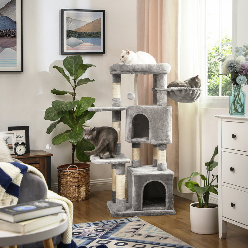 120cm H Cat Tree, Light Grey 