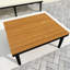 Ensemble de mobilier d'extérieur en L en bois d'acacia avec coussins amovibles, table basse et table d'appoint, canapé de conversation, beige-209229625