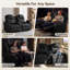 Fauteuil inclinable manuel avec porte-gobelets, port USB, causeuse inclinable avec console, tiroir et accoudoirs-842045845