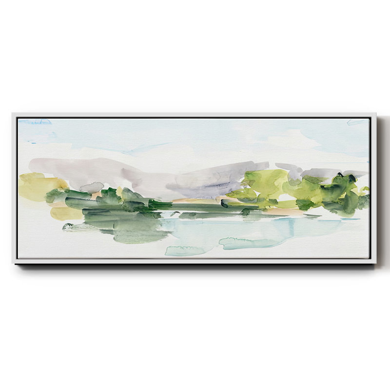 Tangerine Sunset II- Framed Canvas