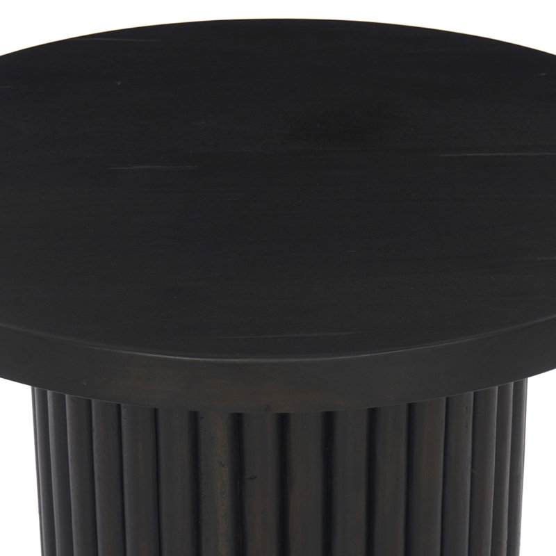 Rutherford Solid Wood End Table, Dark Reclaimed