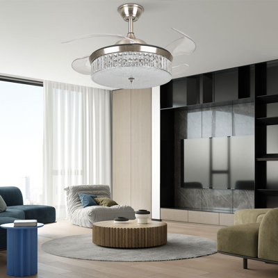 Alifonso 42 Inch Ceiling Fan Light 3 Dimmable Colour Temperature With Remote Control