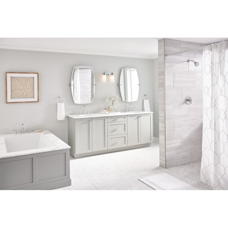 Robinet de douche et baignoire à pression équilibrée avec poignée levier Gibson, Chrome