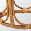 Table de bout ronde en rotin Sadie - Table d'appoint en osier tissé à la main avec base ouverte