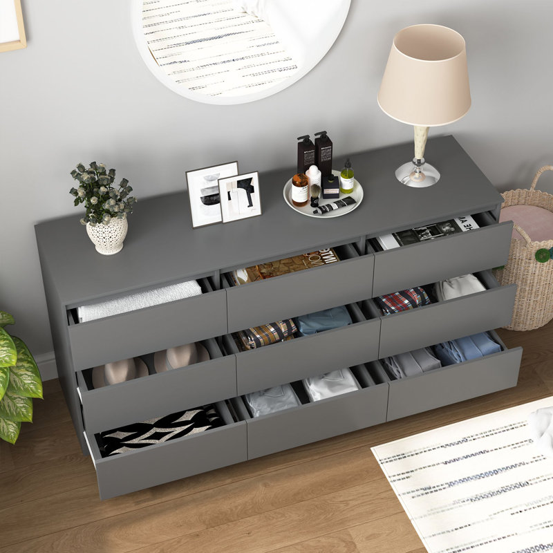 Commode 9 tiroirs, Grey