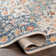 Ashraf Traditional Boho Dark Blue Area Rug