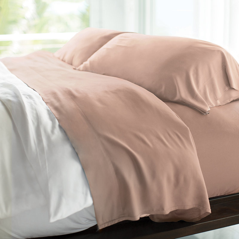 Ensemble de draps en rayonne de bambou Resort, Grand, Rougir