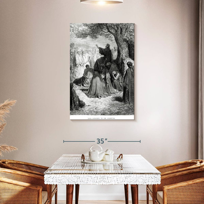Adella Jesus Preaching, 45" H x 30" W