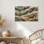 Toile abstraite Strata, tons de terre et sarcelle, art mural-231660282