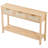 Bay Isle Home™ Rattan Console Table with 3 Storage Drawers Rattan Sliding Door-155923283